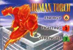 Human Torch 3-Grid Character Card